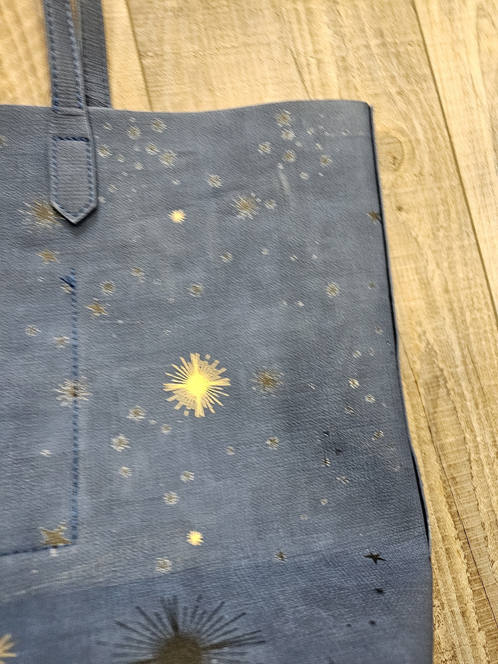 Harry Potter Marauders Map Constellations Tote Bag Blue Gold Kohls - Picture 11 of 13